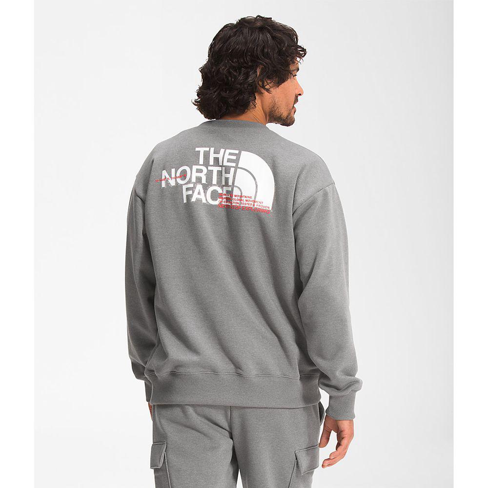 The North Face Coordinates Crew Ανδρικα Φούτερ - Γκρι (TVNJ92768)
